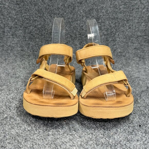 Teva Midform Universal Leather Sandals Women's Size 7 Desert Sand Leather Strap - Picture 2 of 12